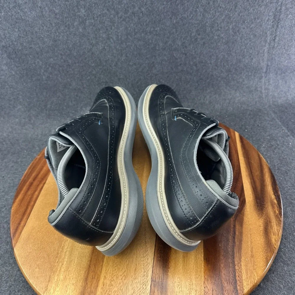 FootJoy Traditions Golf Shoes Mens 11.5M Black Leather Spiked Wingtip 57913